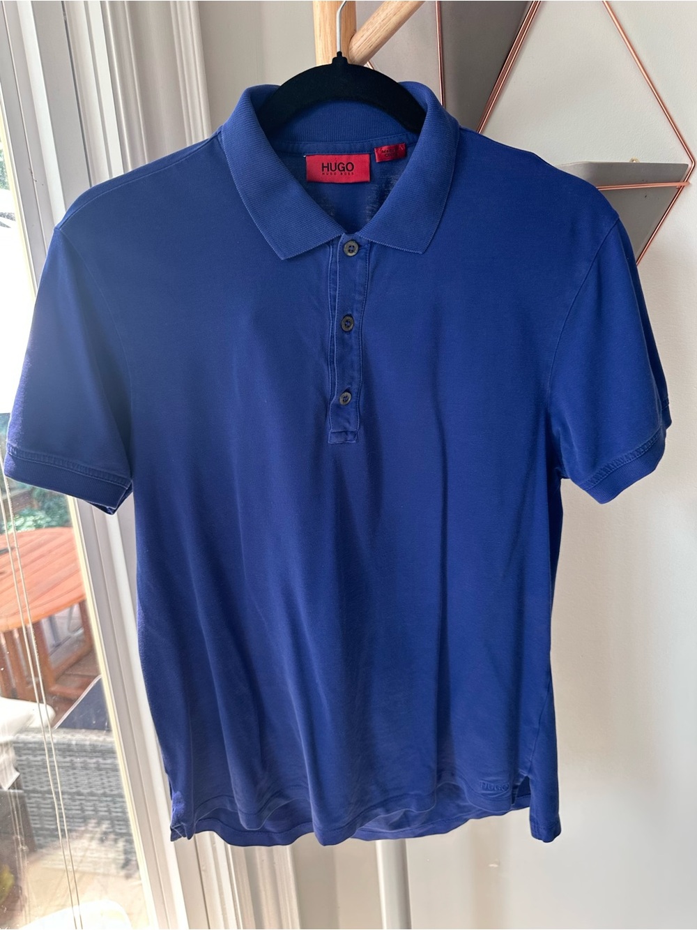 HUGO BOSS Men's Classic Royal Blue Polo Shirt Top Short Sleeve Size Small